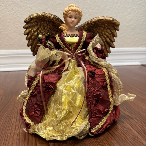 NWT! Macy’s Porcelain Angel Tree Topper 12” Holiday Lane Centerpiece Decoration - Picture 1 of 14